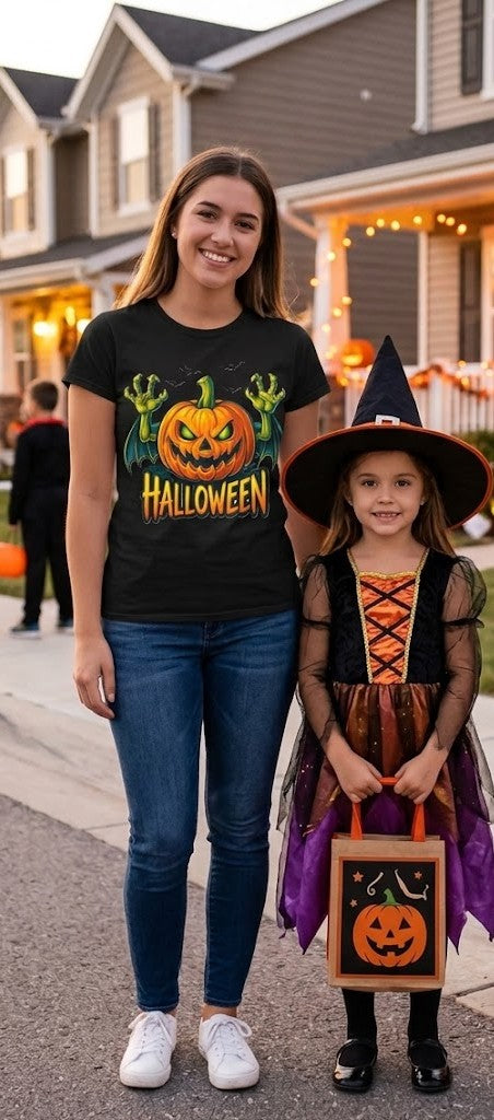 Camiseta de monstruo de calabaza de Halloween | Camiseta gráfica de calabaza de Halloween