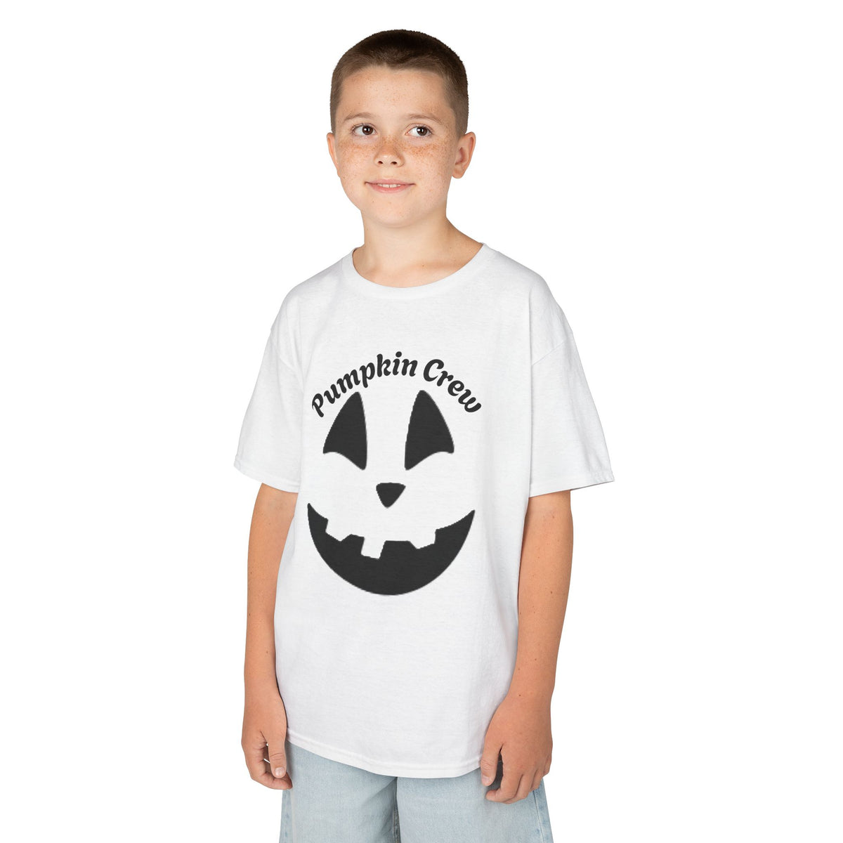 Pumpkin Crew Kids Tee | Jack-o'-Lantern Halloween Shirt