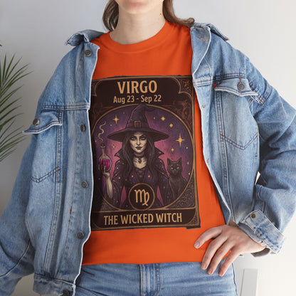 Camiseta Virgo Wicked Witch | Camiseta de Virgo de astrología del zodiaco de Halloween