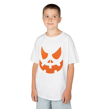 Jack-o'-Lantern Face Kids Tee | Halloween Pumpkin Shirt