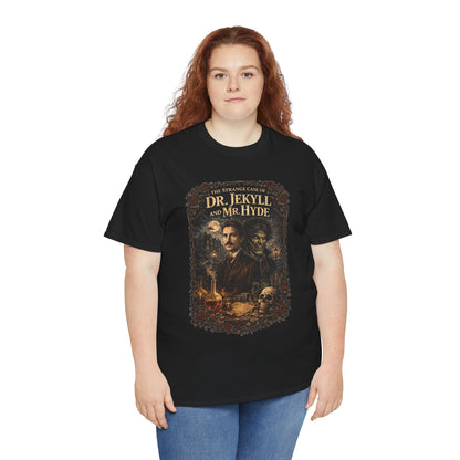 Dr. Jekyll and Mr. Hyde Gothic Portrait Tee | Classic Horror Novel Artwork