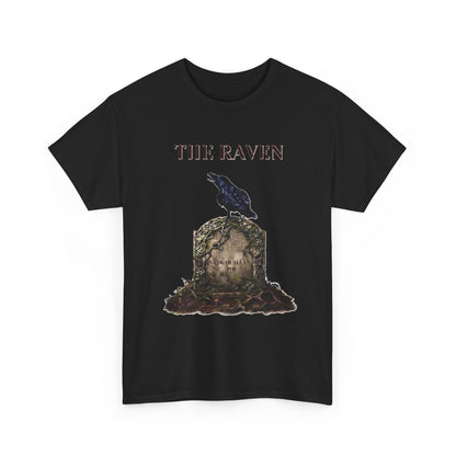 The Raven skull illustration T-Shirt | Edgar Allan Poe literary tee