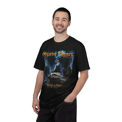 Grave Digger Metal band artwork T-Shirt | Healed by Metal Gothic cemetery illustration