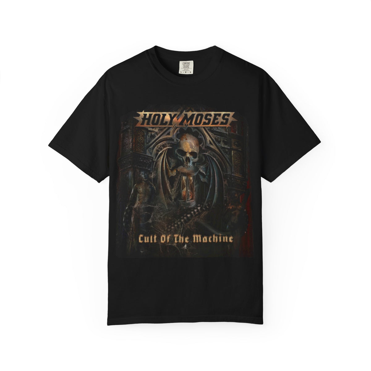 T-shirt avec visuel de l'album Cult of the Machine de Holy Moses | T-shirt thrash metal Cult of the Machine