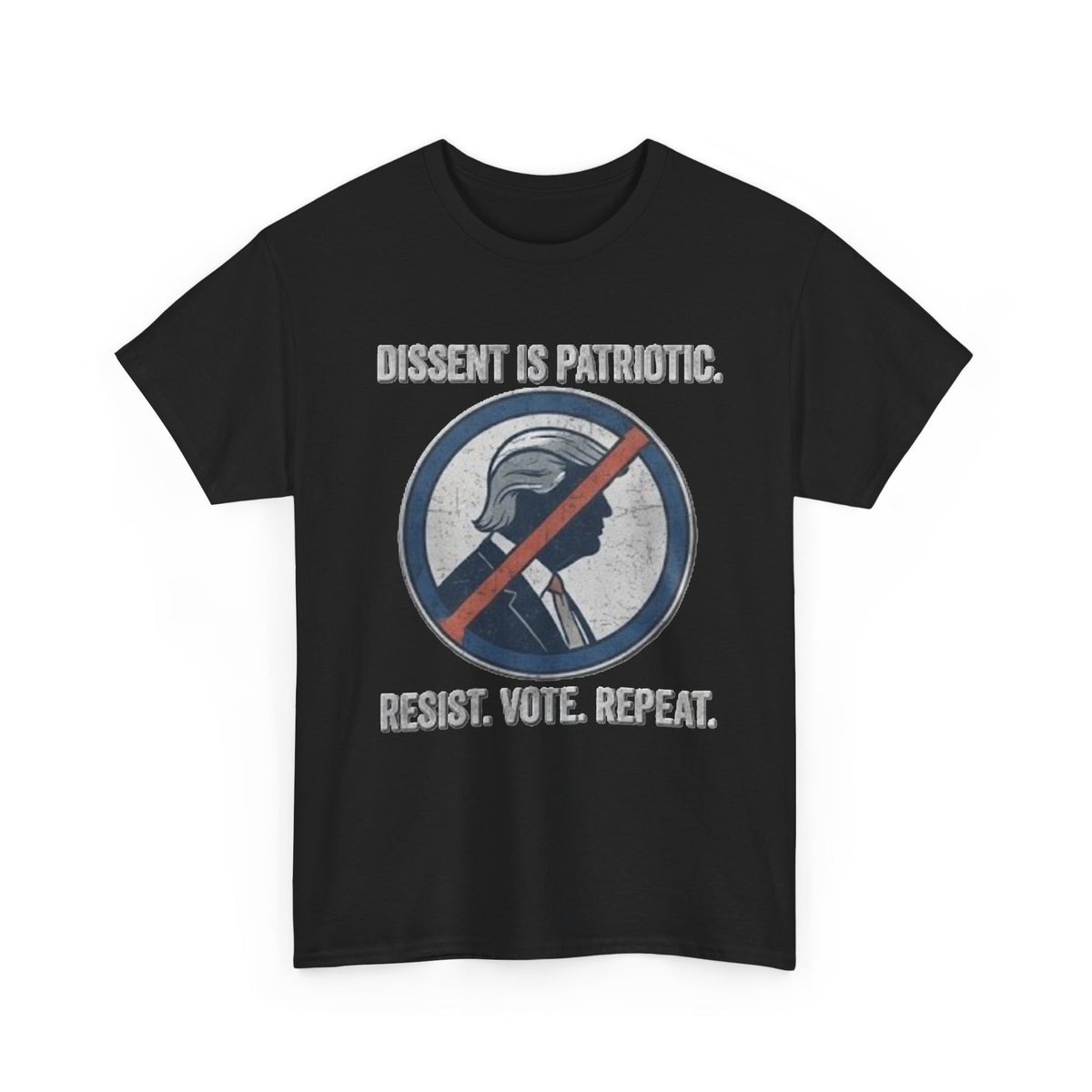 T-shirt « La dissidence est patriotique, résistez, votez, recommencez » | Haut pour manifestation politique