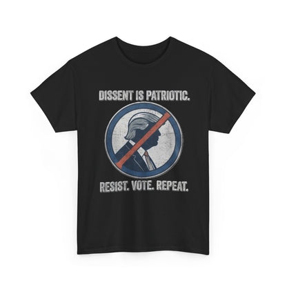 T-shirt « La dissidence est patriotique, résistez, votez, recommencez » | Haut pour manifestation politique