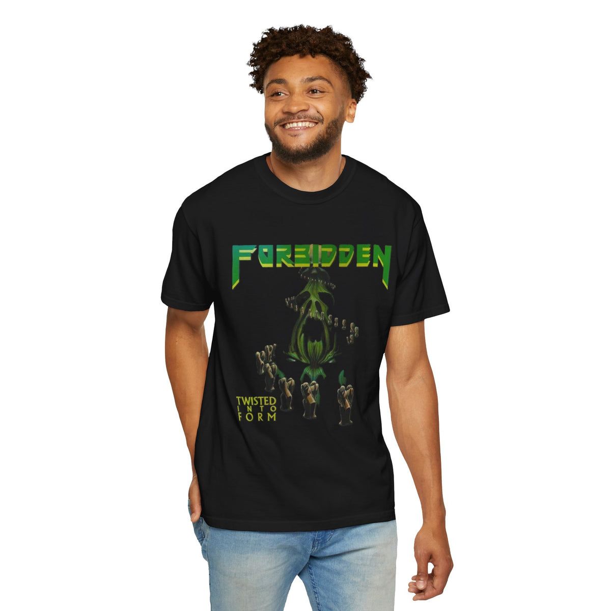 Forbidden Twisted Into Form Album Cover T-shirt | Heavy Metal Graphic Tee