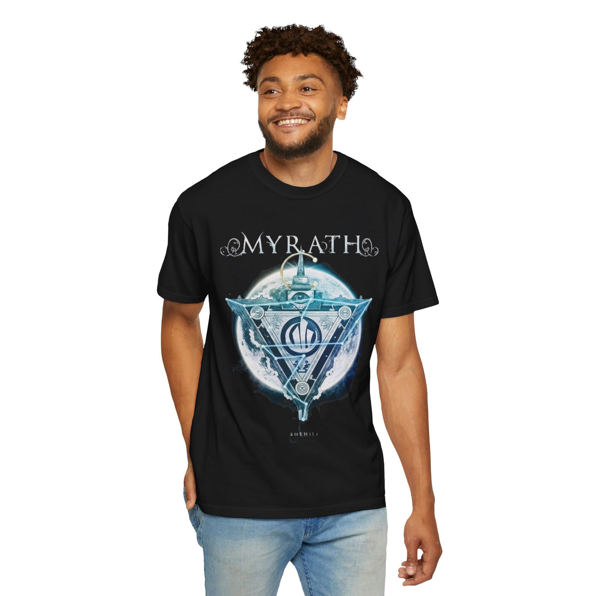 Myrath band logo T-Shirt | Shehili Album Artwork moon emblem metal band tee