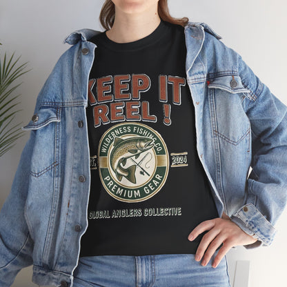 Keep It Reel Fishing Bass Graphic T-Shirt