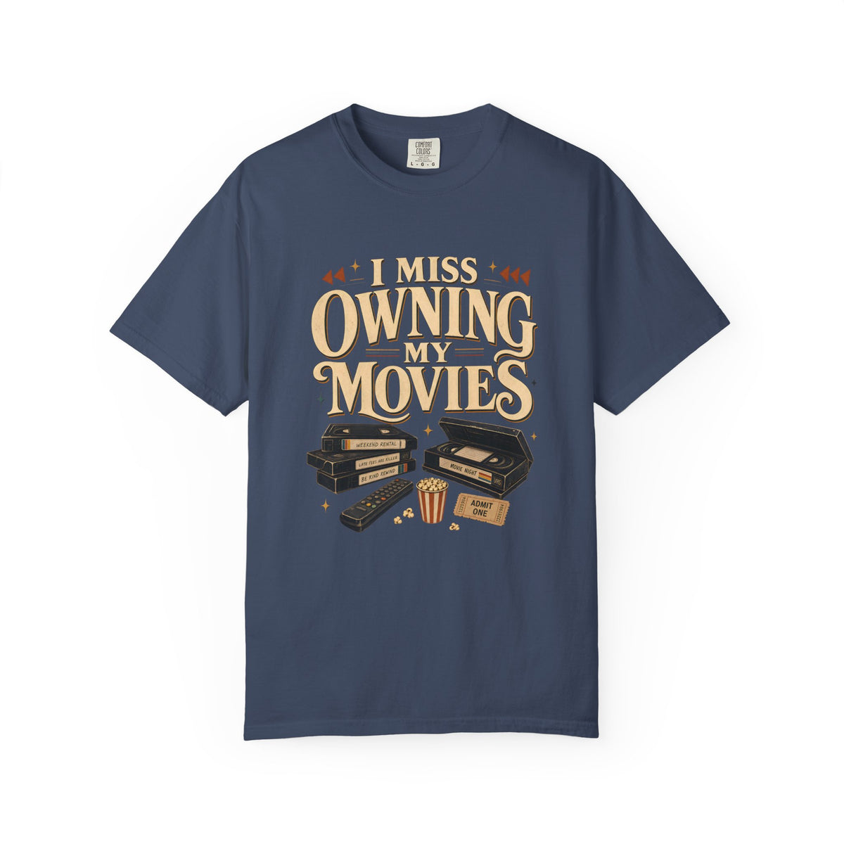 I Miss Owning My Movies Shirt, Vintage Movie Night T-Shirt, Retro VHS Tee, Physical Media Shirt, Film Lover Gift