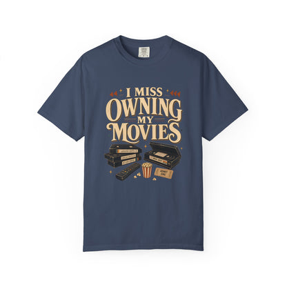 I Miss Owning My Movies Shirt, Vintage Movie Night T-Shirt, Retro VHS Tee, Physical Media Shirt, Film Lover Gift