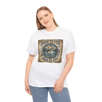 Born to Fish graphic tee | Fishing shirt, vintage fish design