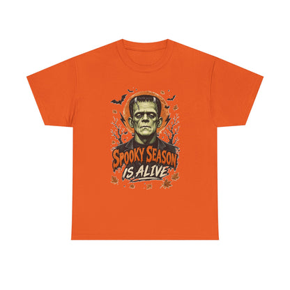 Frankenstein "Spooky Season Is Alive" T-Shirt | Halloween Monster Tee