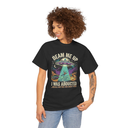 Beam Me Up Alien Abduction Tee | Retro UFO, Space Humor
