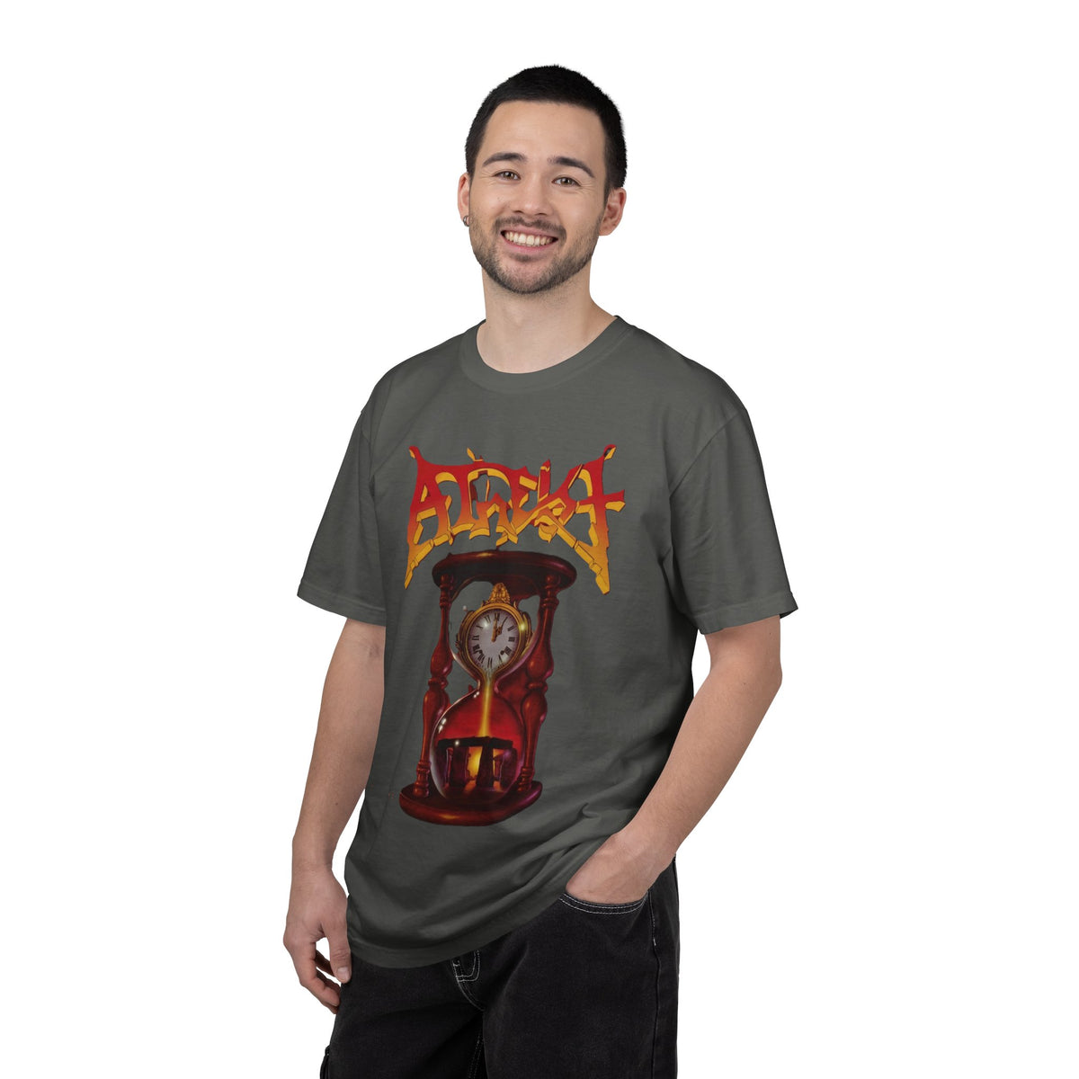 Camiseta con el arte del álbum Piece of Time de Atheist | Camiseta gráfica de death metal de Florida con motivo de reloj