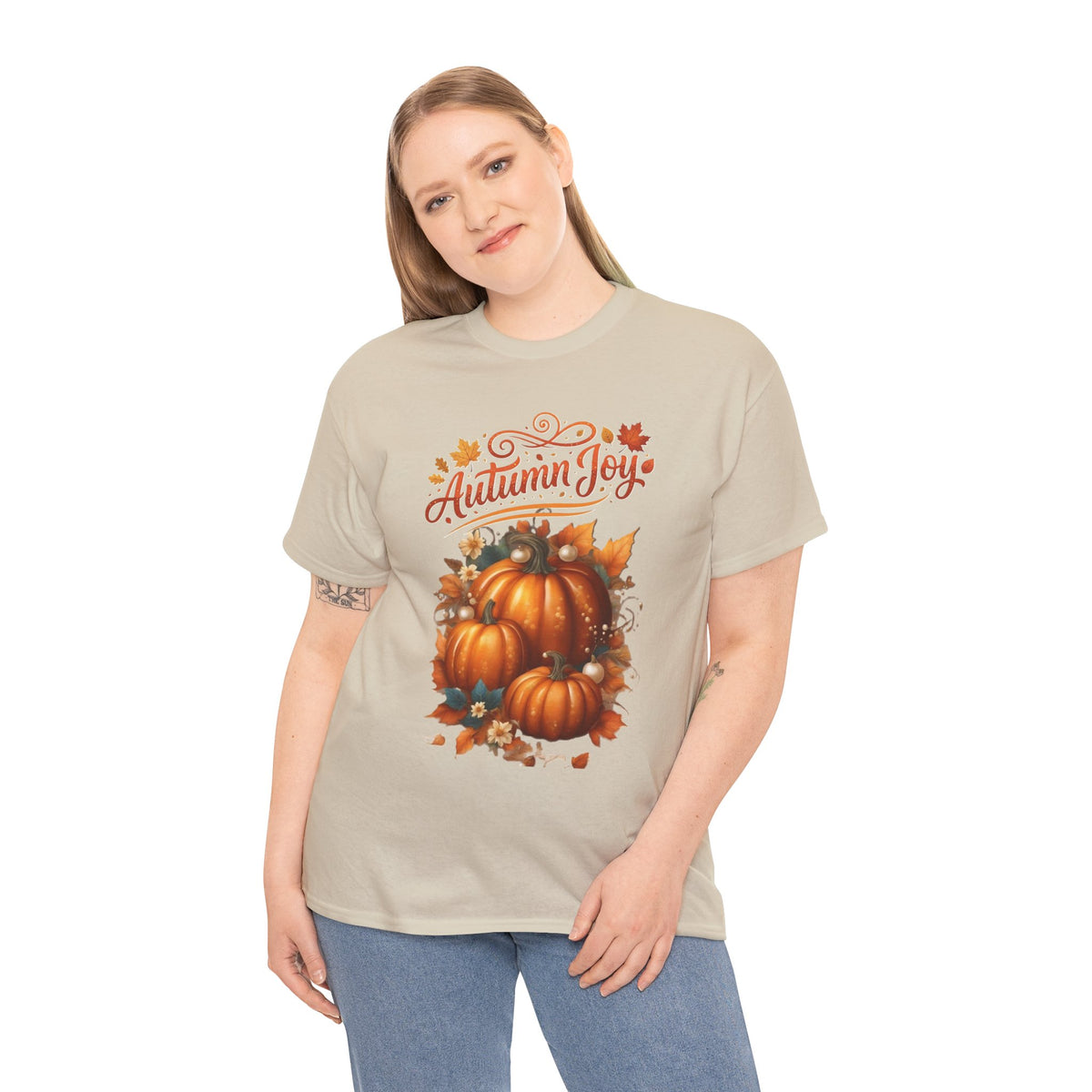Autumn Joy Pumpkins T-Shirt | Fall Pumpkin Illustration