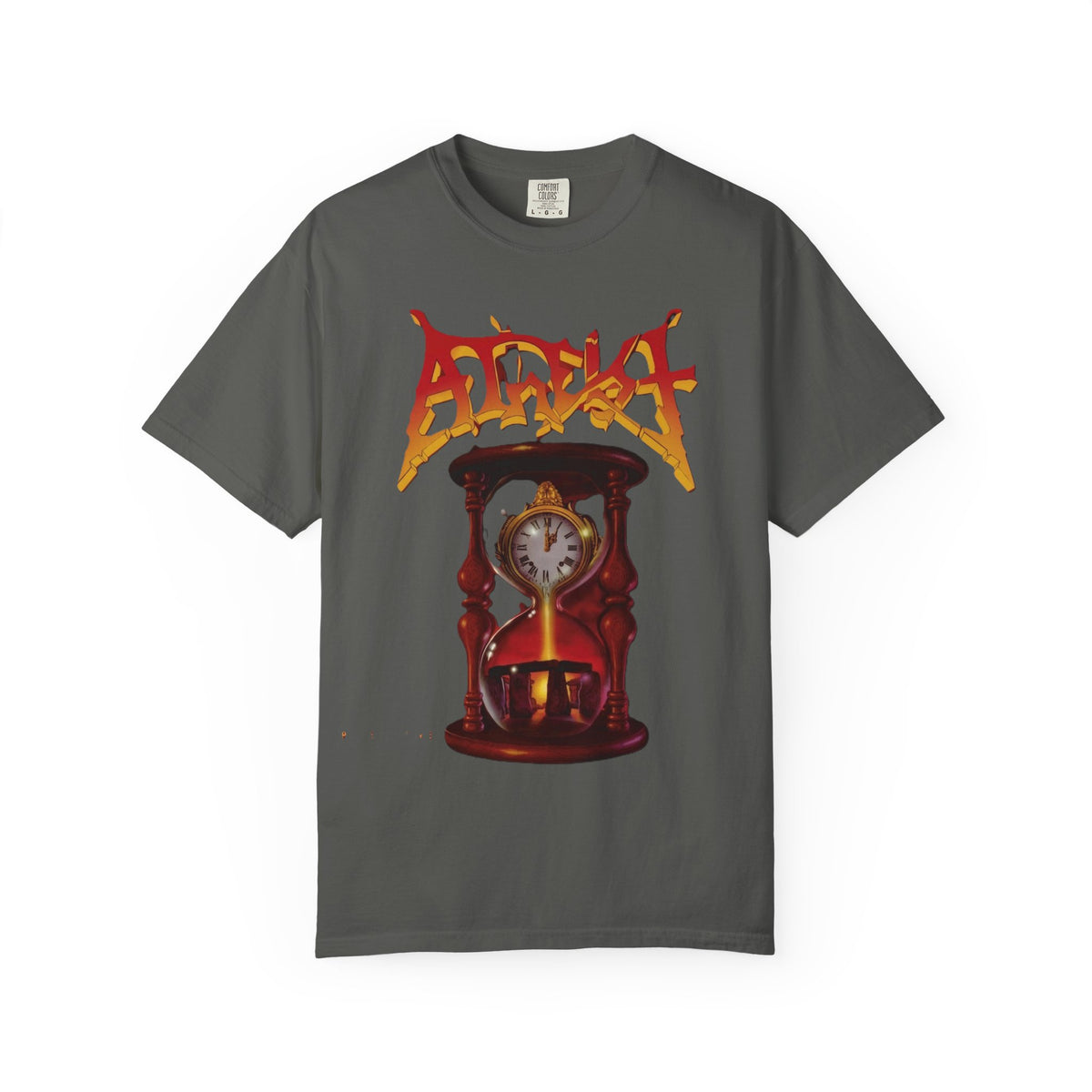 Camiseta con el arte del álbum Piece of Time de Atheist | Camiseta gráfica de death metal de Florida con motivo de reloj