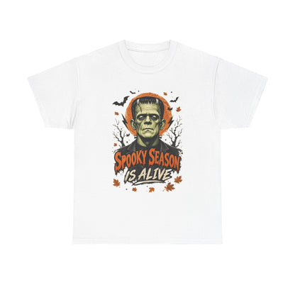 Frankenstein "Spooky Season Is Alive" T-Shirt | Halloween Monster Tee