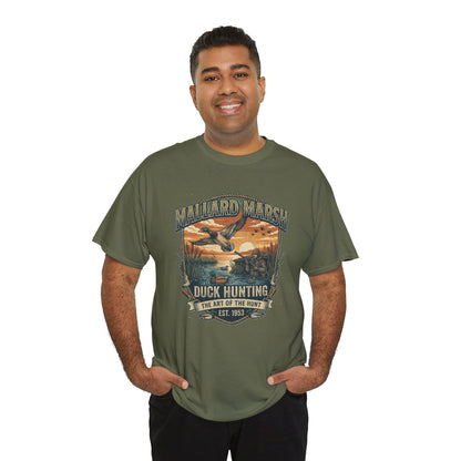 Mallard Marsh Duck Hunting Tee | Vintage Waterfowl Design