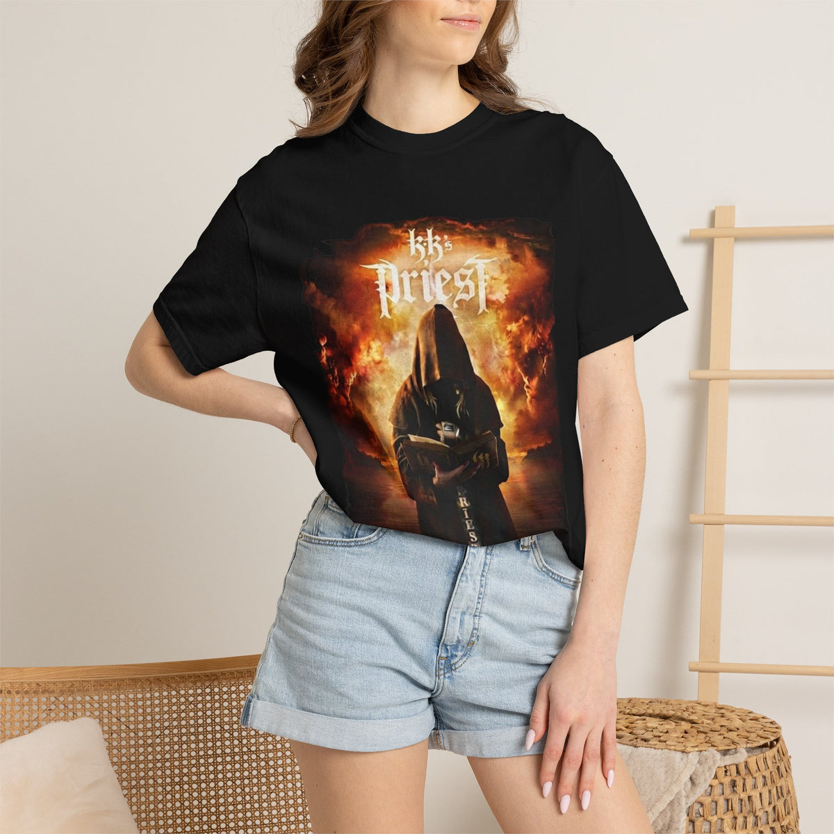Camiseta con la portada del álbum de KK's Priest | Camiseta de la banda del álbum Sermons of the Sinner