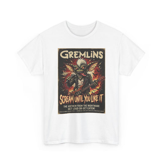 Gremlins Scream Until You Like It T-Shirt | Retro Horror Movie Poster Tee