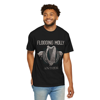 Flogging Molly Anthem T-shirt | Irish Celtic Harp Punk Rock Tee