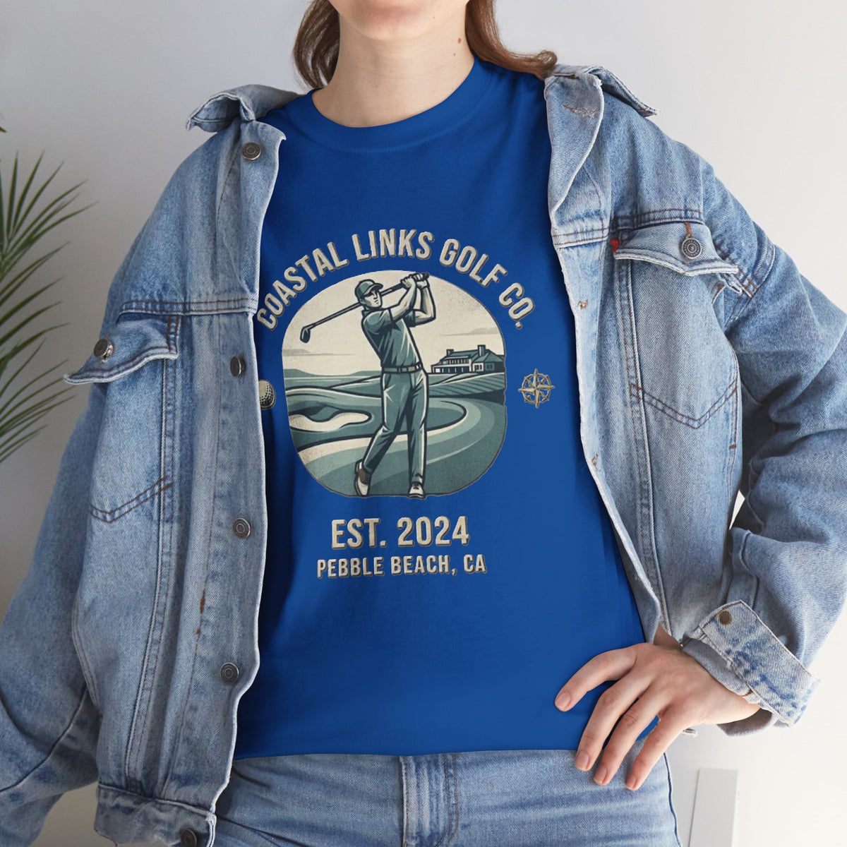Coastal Links Golf Co logo T-Shirt | Pebble Beach est. 2024