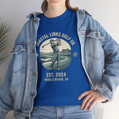 Coastal Links Golf Co logo T-Shirt | Pebble Beach est. 2024
