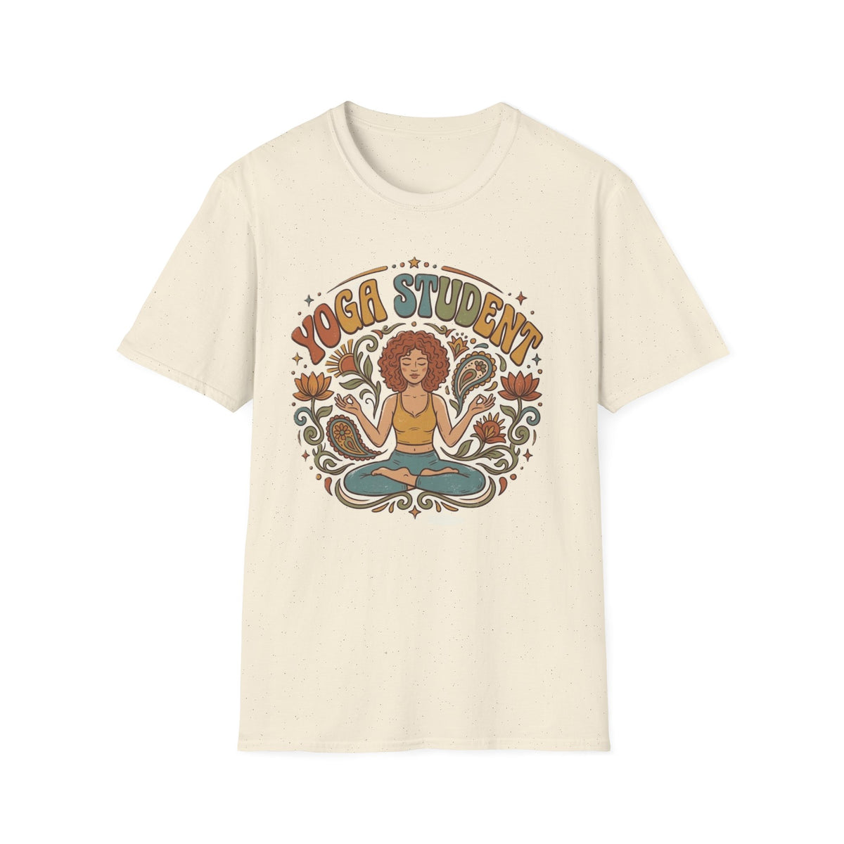 Yoga Student T-Shirt | Retro Lotus Meditation Graphic