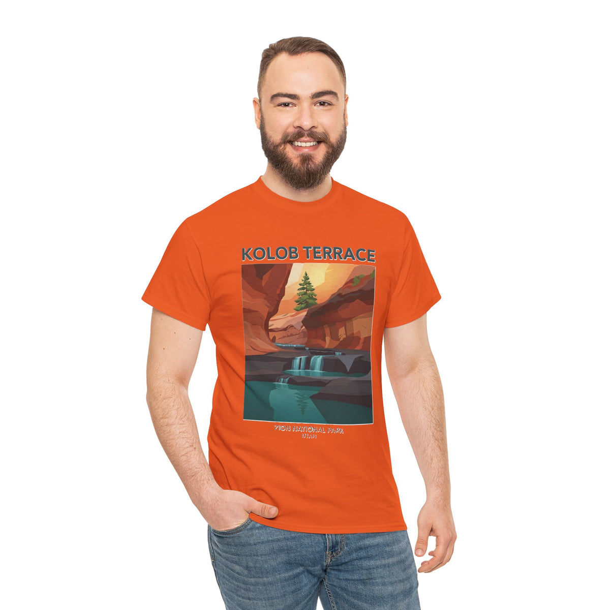 Camiseta de póster del Parque Nacional Kolob Terrace | Camiseta con paisaje del Cañón de Zion