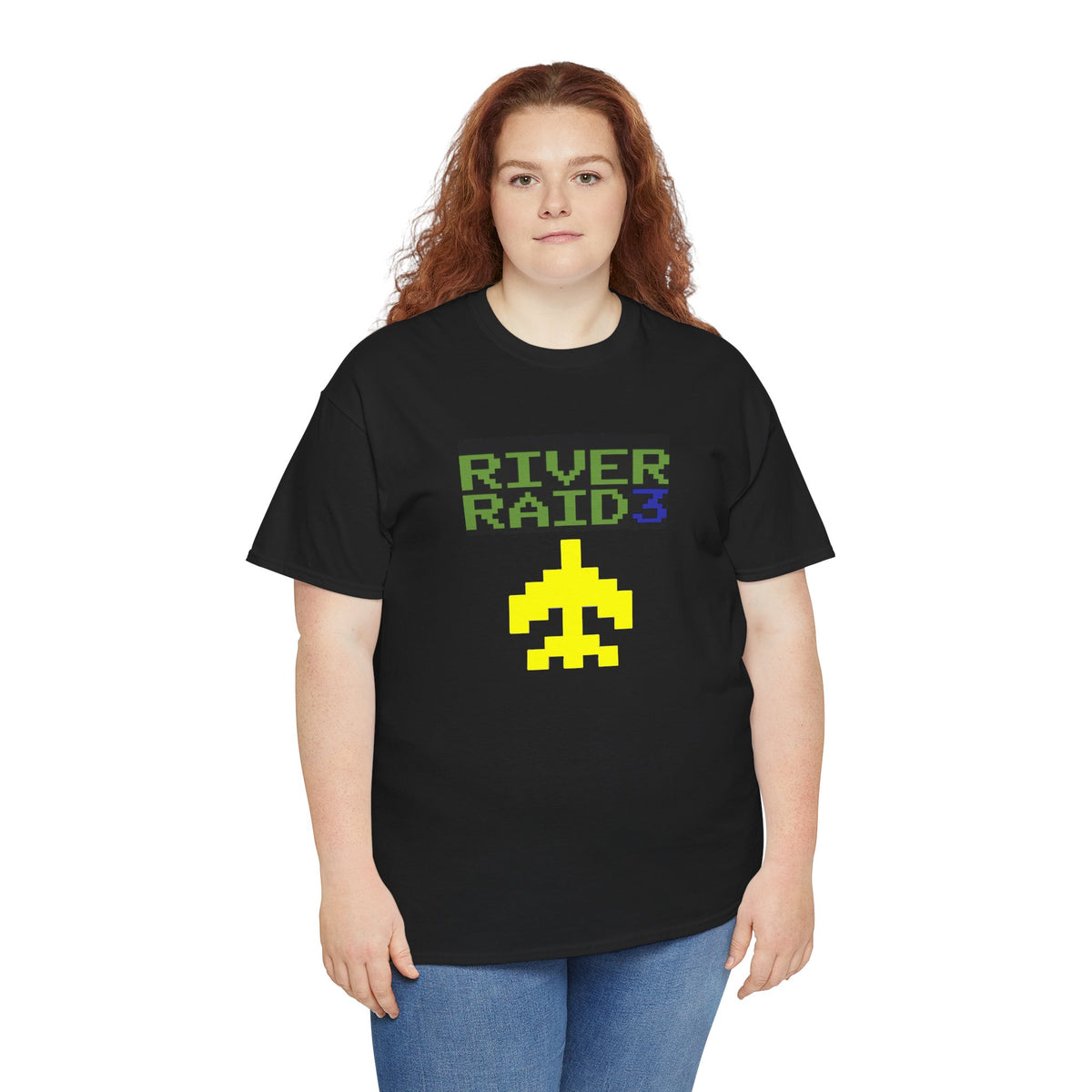 River Raid 3 pixel plane Tee | retro arcade gaming shirt