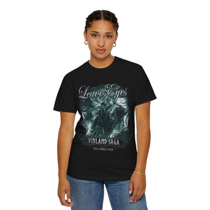 Camiseta gráfica de la gira Vinland Saga de Leaves' Eyes / Camiseta de banda de metal sinfónico