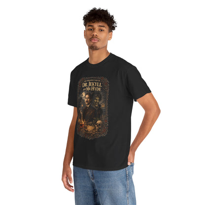 Dr. Jekyll and Mr. Hyde Gothic Portrait Tee | Classic Horror Novel Artwork