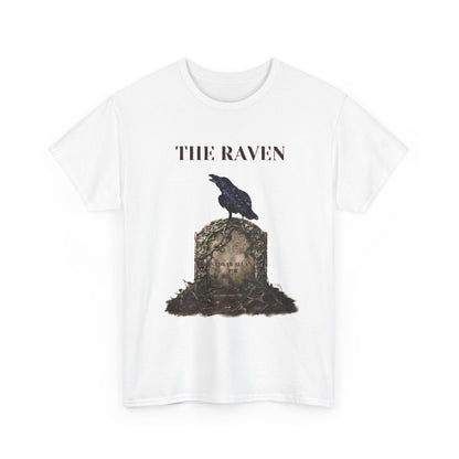 The Raven skull illustration T-Shirt | Edgar Allan Poe literary tee