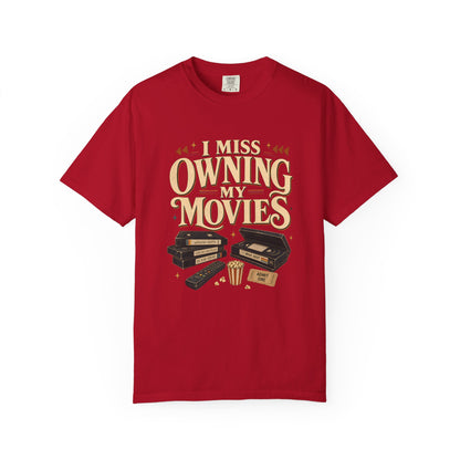 I Miss Owning My Movies Shirt, Vintage Movie Night T-Shirt, Retro VHS Tee, Physical Media Shirt, Film Lover Gift