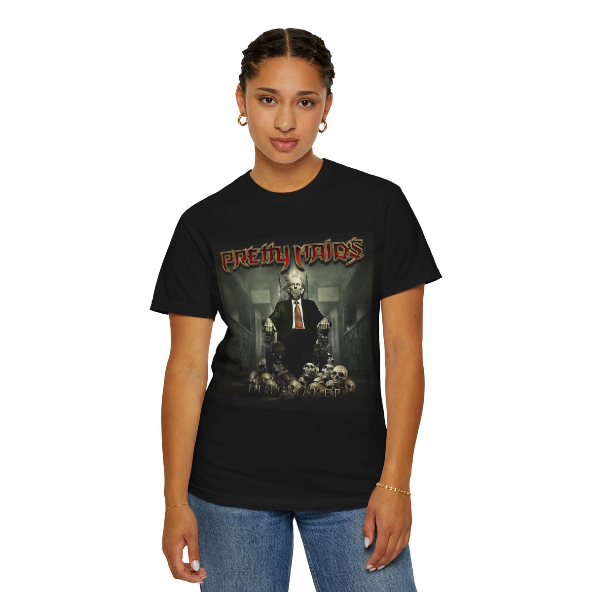 Pretty Maids Kingmaker Album Artwork T-Shirt | Heavy Metal Band Horror Graphic Tee