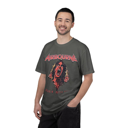 T-shirt Airbourne Breakin' Outta Hell Screaming Face | T-shirt graphique de groupe de rock