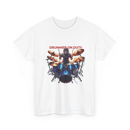 Drummer on Duty Drummer Tee | Drum Set Graphic Tee