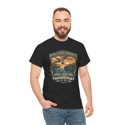 Mallard Marsh Duck Hunting Tee | Vintage Waterfowl Design