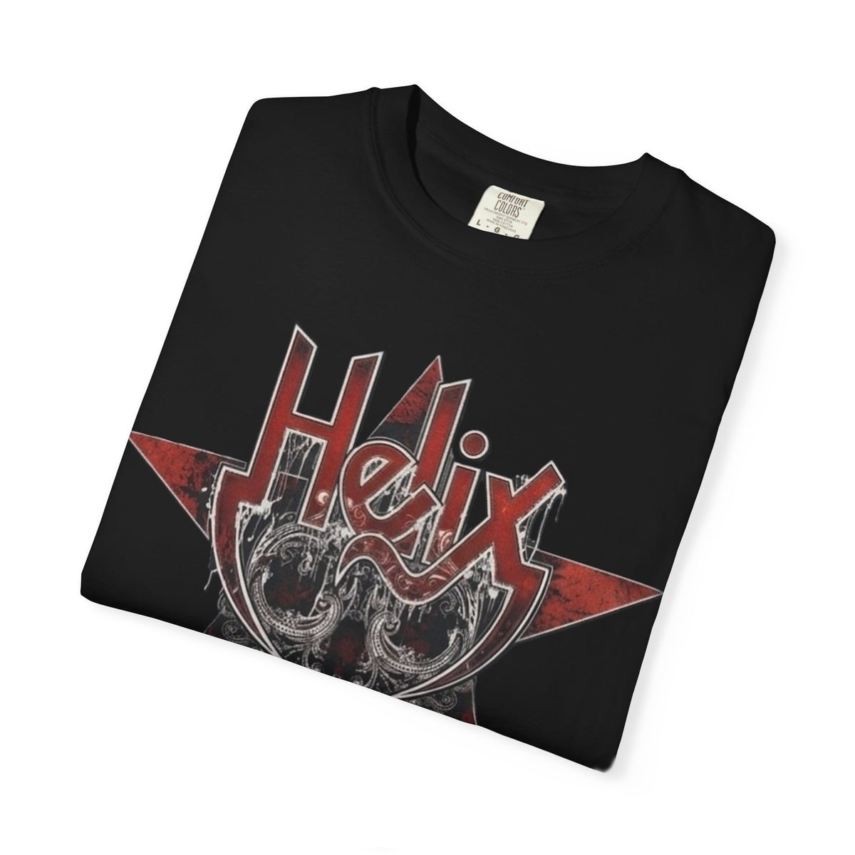 Helix Vagabond Bones Skull Star graphic T-shirt | Vintage Hard Rock Band tee