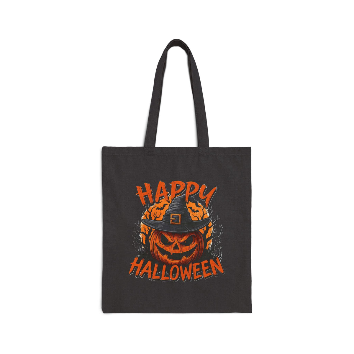 Happy Halloween Trick or Treat Cotton Canvas Tote Bag