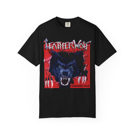Leatherwolf Werewolf Graphic T-Shirt | Vintage Metal Band Artwork