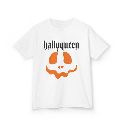 halloqueen pumpkin face Kids Tee | Halloween kids shirt