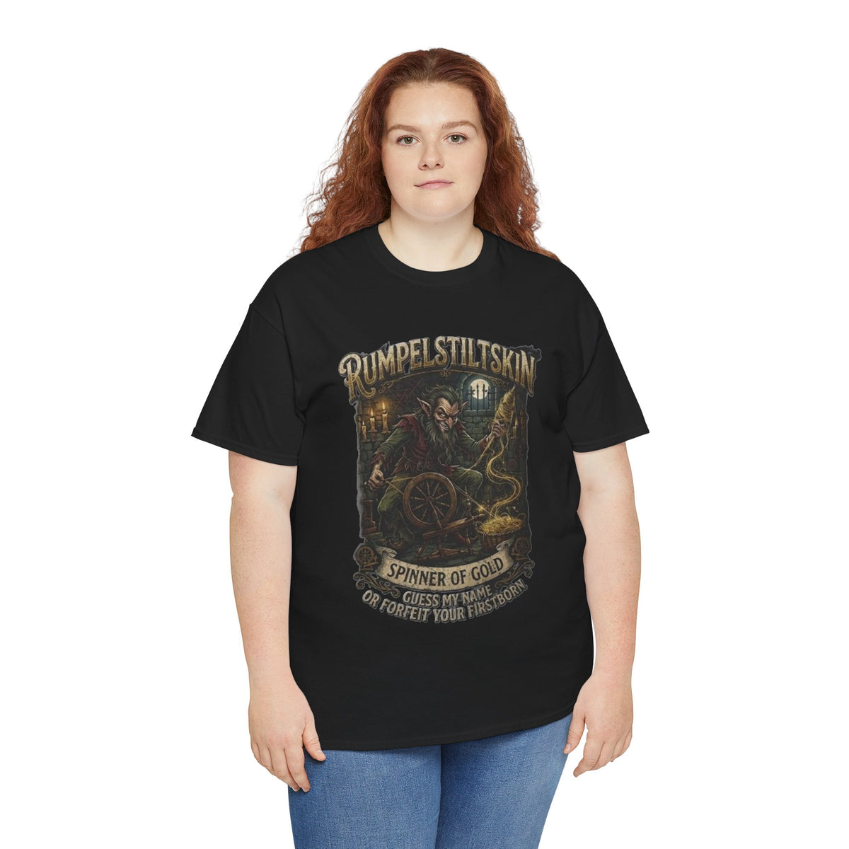 Camiseta de Rumpelstiltskin, tejedor de oro | Camiseta de fantasía oscura y cuentos de hadas