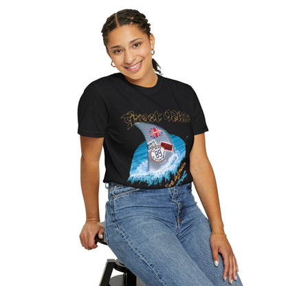 Great White Live in London Shark Surf Wave T-shirt | Live in London 1989 Vintage Tour Tee