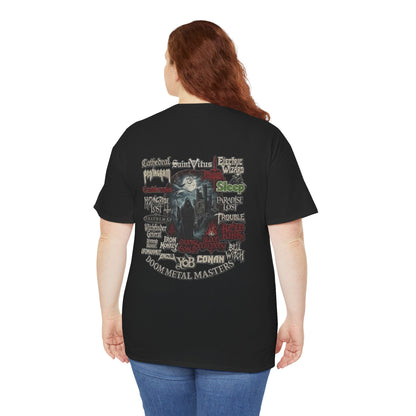 Doom Metal Till The End Double Sided T-Shirt | Doom Metal Band Logos Tee