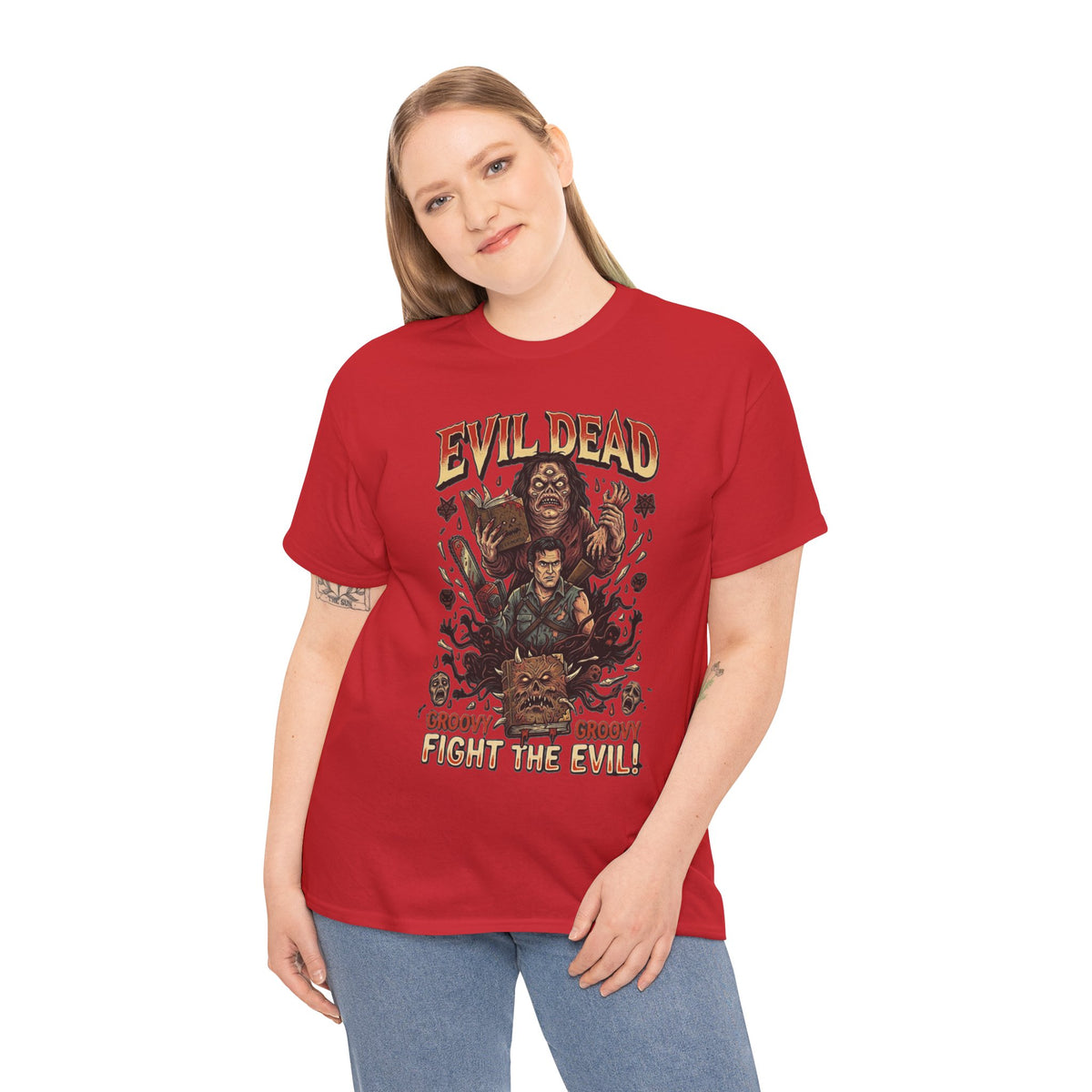 Evil Dead horror poster Tee | Ash vs Deadites cult classic movie shirt