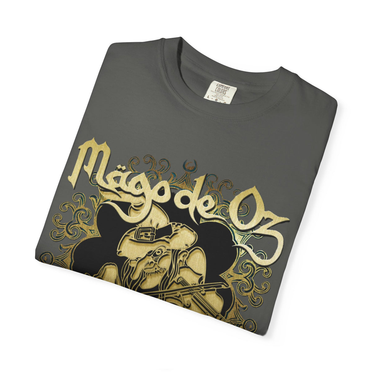 Mago de Oz Skull Violin Artwork T-shirt | Celtic Land of Oz Band Tee