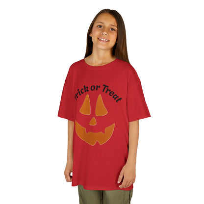 Trick or Treat Jack-o'-Lantern Kids Tee | Halloween Pumpkin Face
