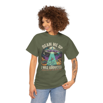 Beam Me Up Alien Abduction Tee | Retro UFO, Space Humor